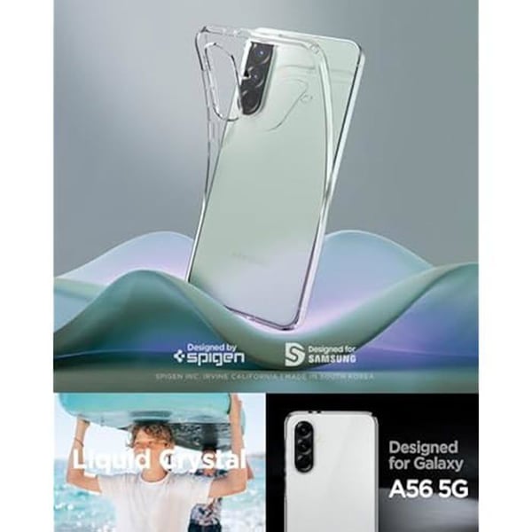 Coque - SPIGEN - Liquid Crystal - Fleksibel - Stødabsorberende - Transparent - Samsung Galaxy A56 5G