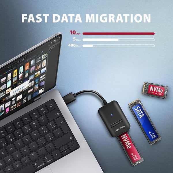 AXAGON Adaptator USB 3.2 ADM2