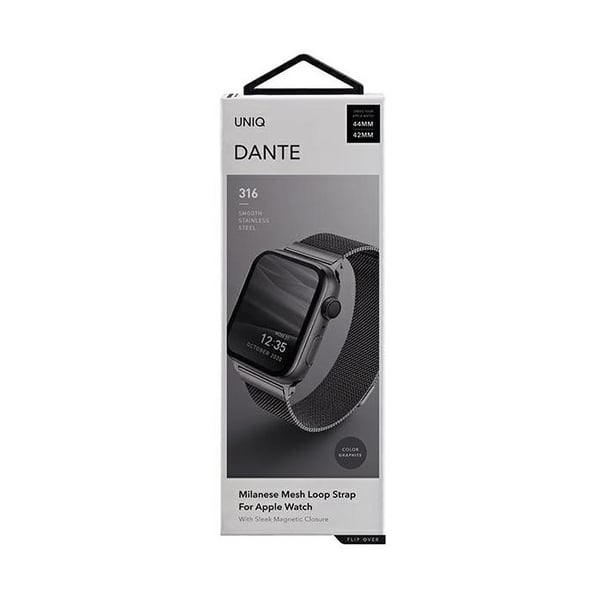 Unik Armbånd i Rustfrit Stål til Apple Watch Serie 1 2 3 4 5 6 7 8 9 SE Grafit
