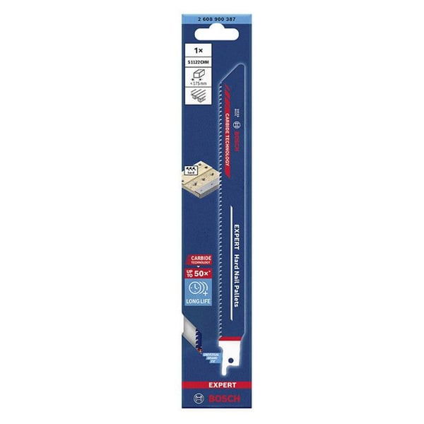Sabre sågblad Expert Hårdmetallpall 225mm S1122 CHM - BOSCH EXPERT - 2608900387
