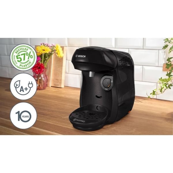 Multi-dryck kaffemaskin - BOSCH - TASSIMO - T10 Happy svart - 1400 W