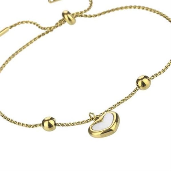 Armband - EMILY WESTWOOD - Jazlyn EWB24001G - Guldpläterad stål - Hjärthänge - Längd 25 cm