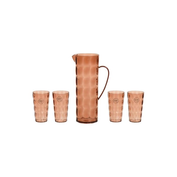 Flaskset med 4 glas 100% återvunnet plast 827049
