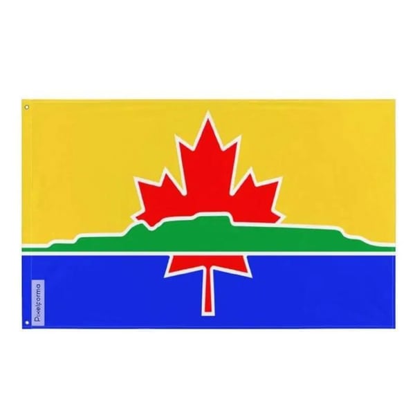 Flagga Thunder Bay – 192 x 288 cm – Hållbar Polyester – 2 Metall Öglor – Inomhus/Utomhus – Pixelforma