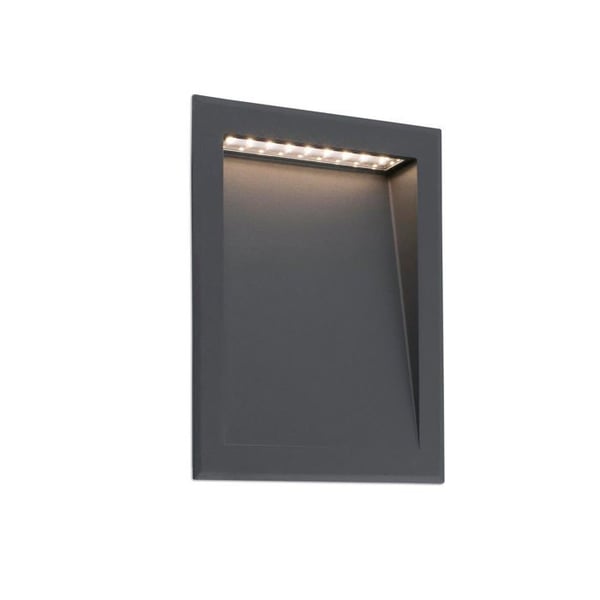 Utomhusvägglampa - FARO - 70900 - Aluminium - SMD LED 6W - IP65 - Mörkgrå Utomhusvägglampa - FARO - 70900 - Aluminium - SMD LED 6W - IP65 - Mörkgrå