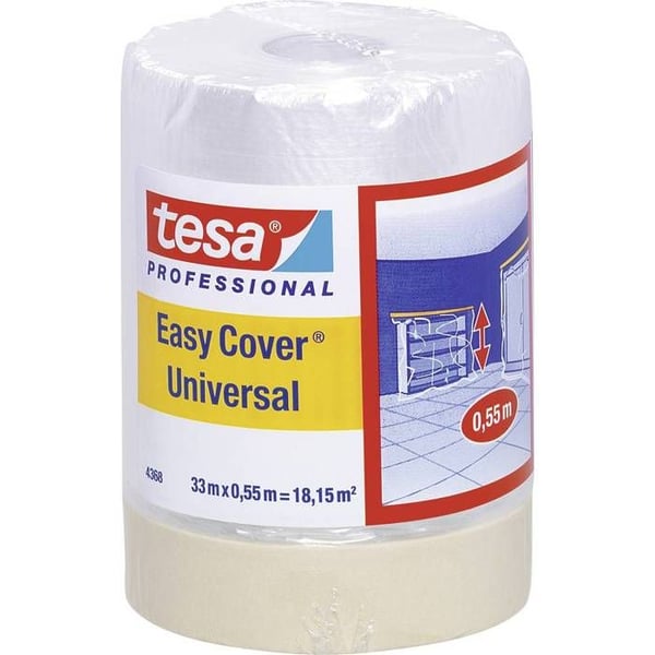 tesa 04368-00012-03 Tesa Easy Cover® maskeringsfilm ljusbrun (L x B) 33 m x 55 cm 1 st.