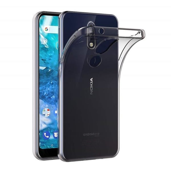 Skal - PHONILLICO - Nokia 7.1 - Mjuk silikon - Ultrafina - Transparent