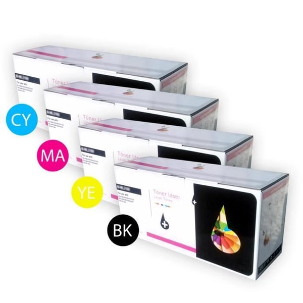 Paket med 4 toners Inkpro Non OEM blandade TN241 BK - TN245 Y för Brother HL 3172CDW skrivare