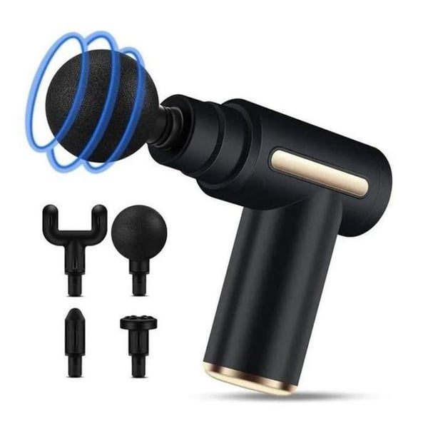 Massagepistol - GENERISK - Muskelavslappning - Justerbar Hastighet - Uppladdningsbart Batteri - Svart