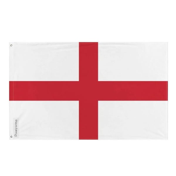 Englands flagga – 160 x 240 cm – Hållbar polyester – 2 Metallöglor – Inomhus / Utomhus – Pixelforma