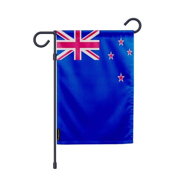 Trädgårdsflagga från Nya Zeeland – 32 x 47.5 cm – Hållbar polyester – Horisontell format – Utomhus – Pixelforma
