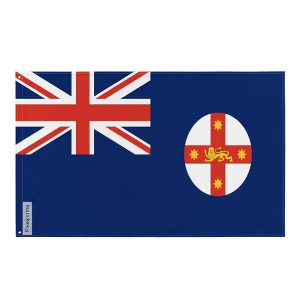Flagga för New South Wales – 64 x 96 cm – Polyester – Ögla i järn – Hållbar