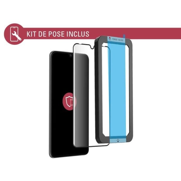 Skärmskydd - FORCE GLASS - Vivo V21 4G/5G - Organiskt glas 2.5D - Repbeständig - Livstidsgaranti