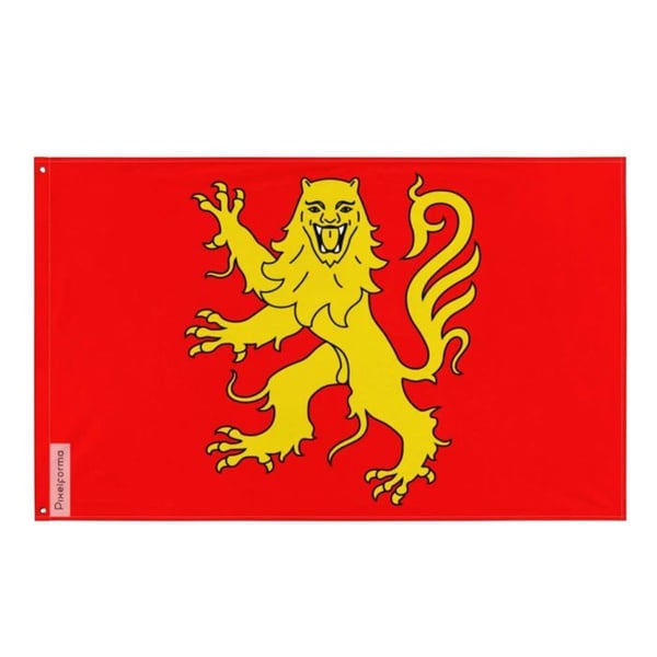 Aveyron Flagga – 120 x 180 cm – Slitstark Polyester – 2 Metallöljett – Inomhus / Utomhus – Pixelforma