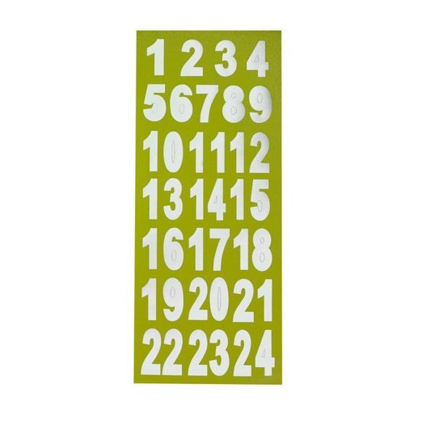 MégaCréa DIY - Klistermärke för Adventskalender Silverfärgad Siffra 3 cm MégaCréa DIY - Klistermärke för Adventskalender Silverfärgad Siffra 3 cm