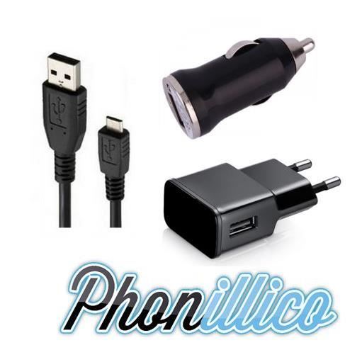 Laddare 3-i-1 - Nokia - Lumia 635 - Väggladdare - Bil-laddare - USB-kabel