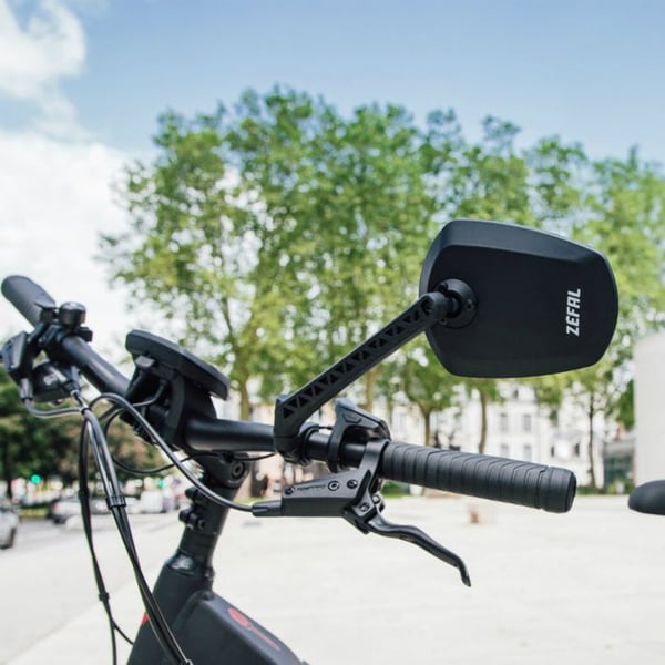 Cykelspegel - ZEFAL - Espion E80 - Klar sikt - Förstärkt säkerhet - För landsvägscykel - För vuxna - Svart