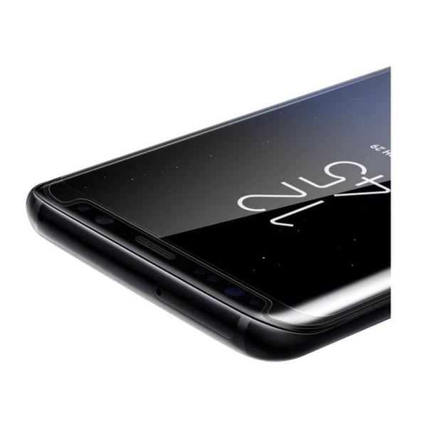 Film för Samsung Galaxy S8+ / S8 PLUS - Helglas Transparent Skyddsglas i härdat böjt glas Phonillico®