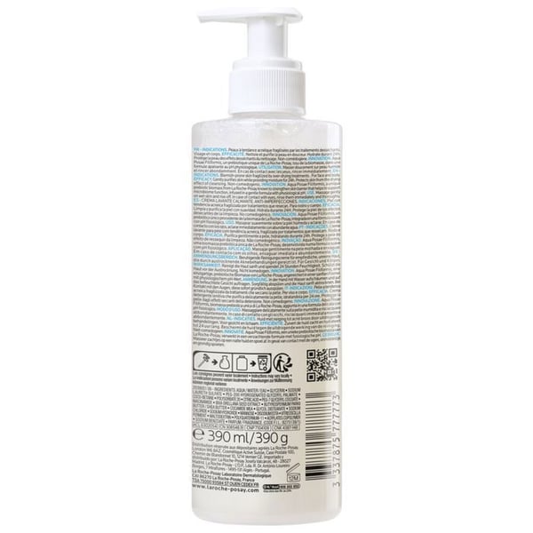 La Roche-Posay Effaclar H Iso-Biome Rengörande fuktgivande lugnande kräm för hud med brister 390 ml