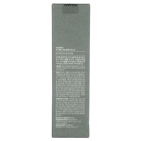 Ansigtsmaske - ISNTREE - Real Mugwort Clay Mask - 100ml - Uden alkohol - Meget tør hud