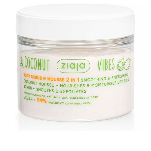 COCONUT & ORANGE VIBES kroppsskrubb och rengöringsmousse 2 i 1 270 ml