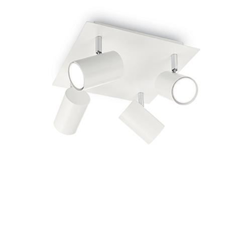 Luminaire - IDEAL LUX - T PL4 VIT - Metall - Vit - Halogen 4x50W