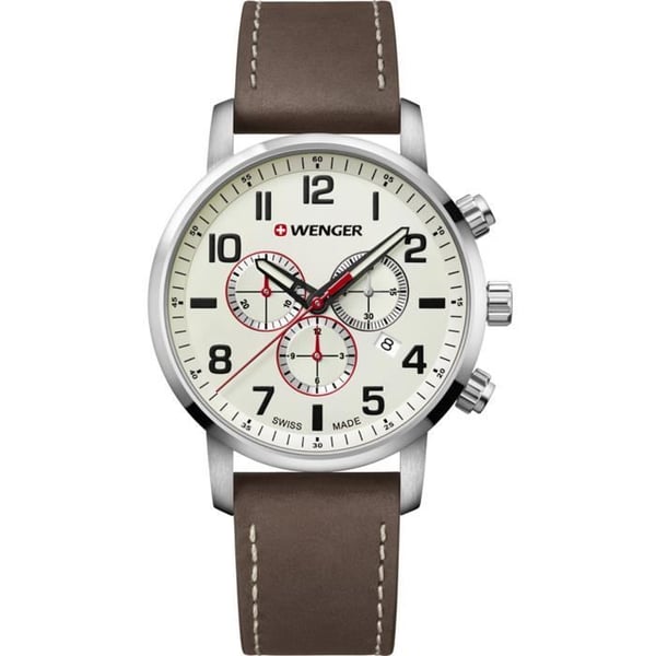 Klocka - Wenger - Attitude Chrono - Läder - Kvarts - Sport