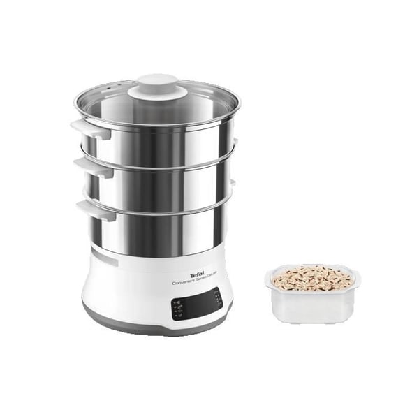 Tefal Deluxe Convenient Series dampkoger, brugervenlig berøringsskærm, 8 programmer, madlavning i 3 niveauer