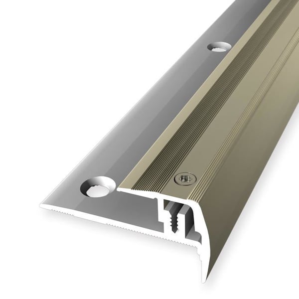 PROVISTON Profil för trappnos Profil av metall l 23 mm Kompensation av H 7 - 16 mm L 2700 mm Profil av aluminium Sand