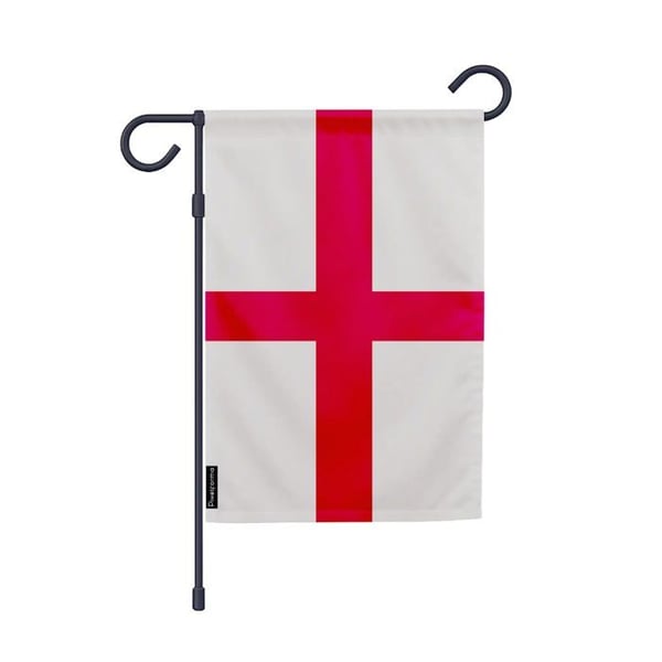 Flagga Trädgård England – 32 x 47,5 cm – Hållbar Polyester – Vertikalt Format – Utomhus – Pixelforma