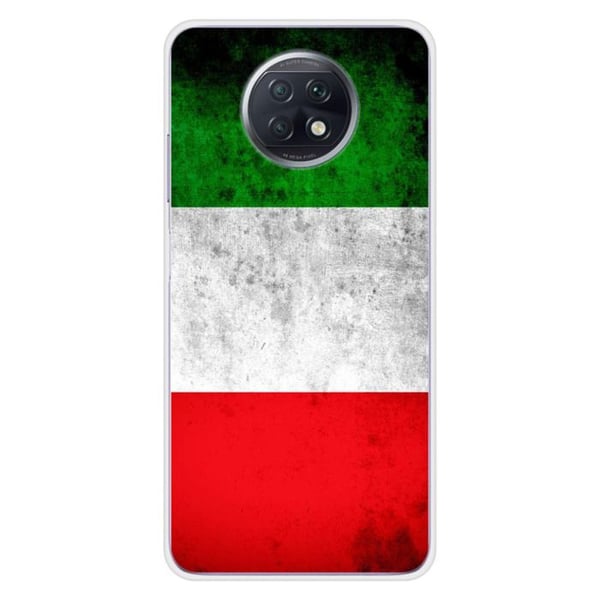 1001Coques - Silikonfodral kompatibelt med Xiaomi Redmi Note 9T 5G - Mönster italienska flaggan - Originaldesign tryckt i Frankrike