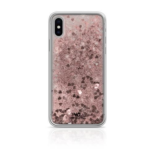 Housse - SPARKLE - iPhone X/Xs - Roséguld - Mönster - Plastisk