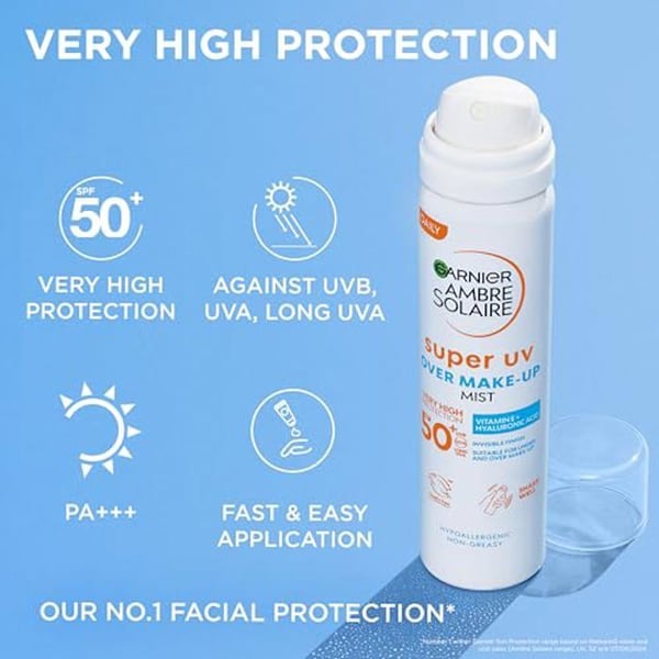 Brume Solaire - GARNIER - Ambre Solaire Super UV - Skydd 50 - Anti-Föroreningar - Icke-Fet