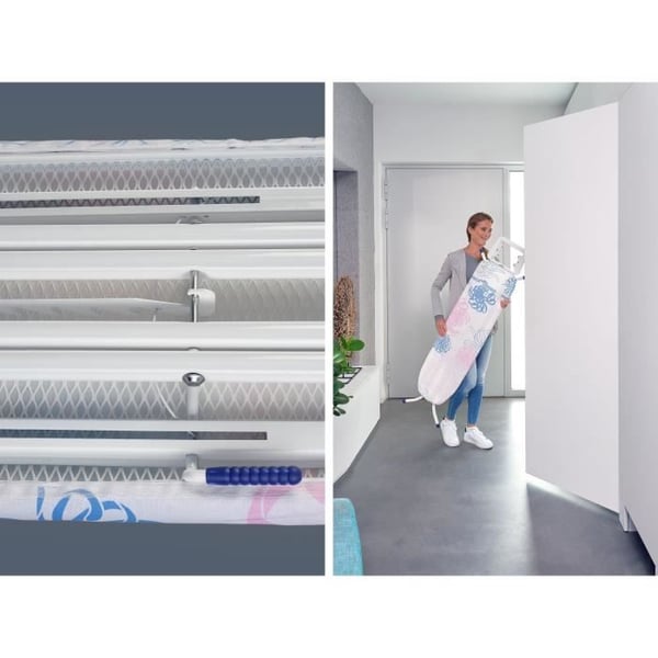 Strykbräda Leifheit Classic M Basic 72577, strykbräda med justerbar höjd från 69 till 88 cm, överdrag i bomull, 120x38cm