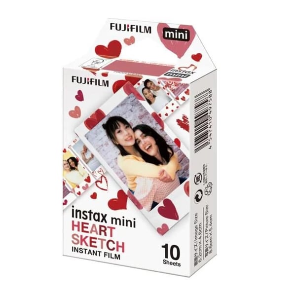 Papper Instax Mini X 10 filmer hjärta