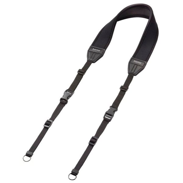 "Kamerarem "2in1 130", neopren, rak, svart"