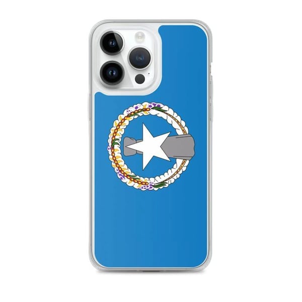 Coque iPhone - Flaggan Nordmarianerna - Flexibel - Flerfärgad - Kompatibel med iPhone 14 Pro Max