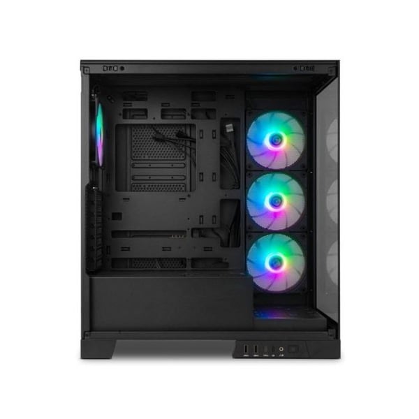 NOX Hummer GLOCK ARGB Semitorre ATX Tempererat Glas USB-C Svart