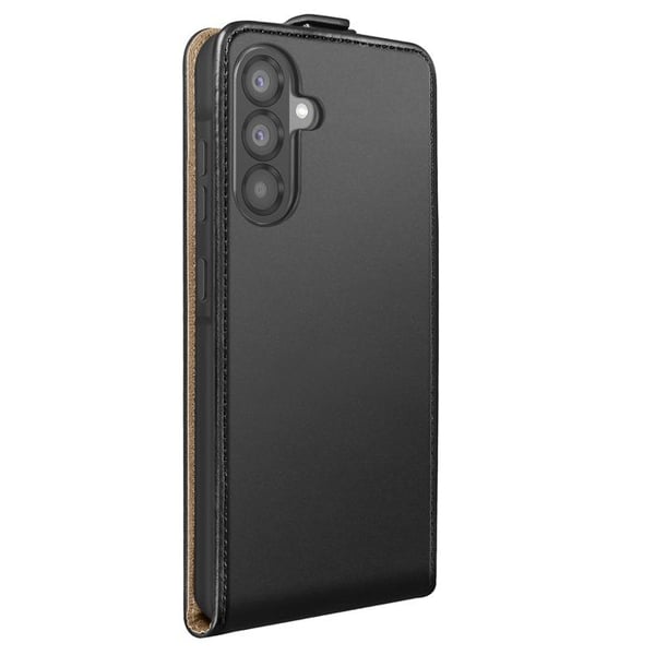 Plånboksfodral - AVIZAR - Galaxy A56 - Vintage Läder - Magnetstängning - Svart