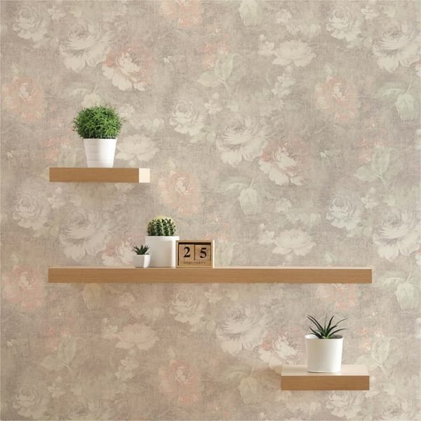 A.S. Creation Secret Garden 336042 non-woven tapet blommig 0.53 m x 10.05 m brun