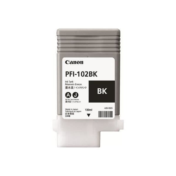 CANON Original bläcktank PFI-102 BK - 130 ml - Svart
