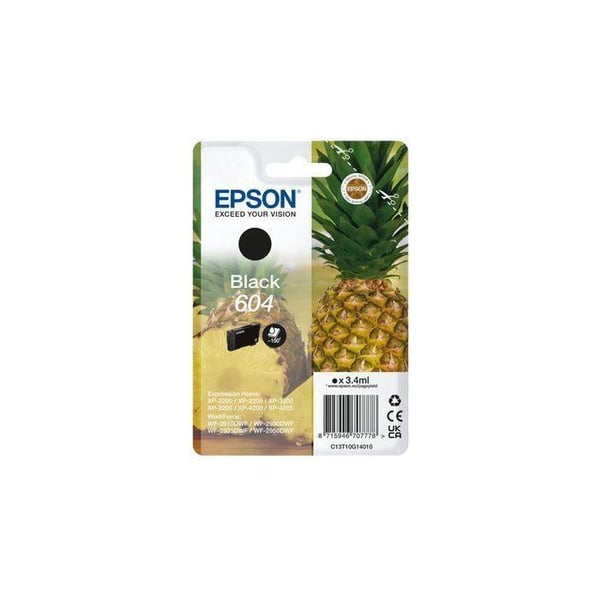 Toner - EPSON - Ananas 604 - Svart - Original - 150 sidor