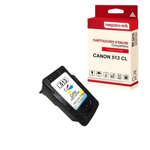 NOPAN-INK - x1 Patron CANON CL-513 XL kompatibel med Canon Pixma IP 2700, MP 230, MP 235, MP 240, MP 250, MP 252, MP 270, MP 280, MP