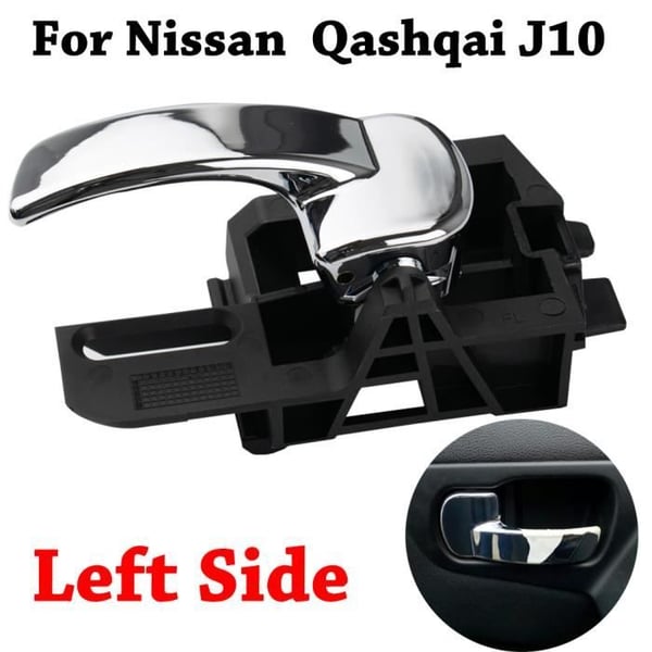 1X Vänster bil främre/bakre innerdörrhandtag för NISSAN QASHQAI J10 2007-2013 80671JD00E