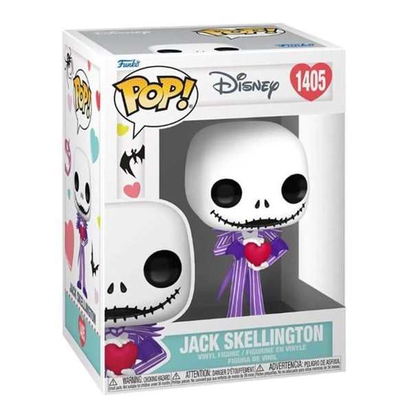 Funko Pop! Disney The Nightmare Before Christmas Valentines - Jack - Svart - Unisex