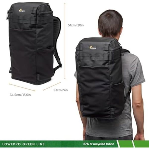 Ryggsäck - Lowepro - ProTactic Lite BP 250 AW III - Över- och Sidoåtkomst - 16'' - 3 Utvändiga Fickor