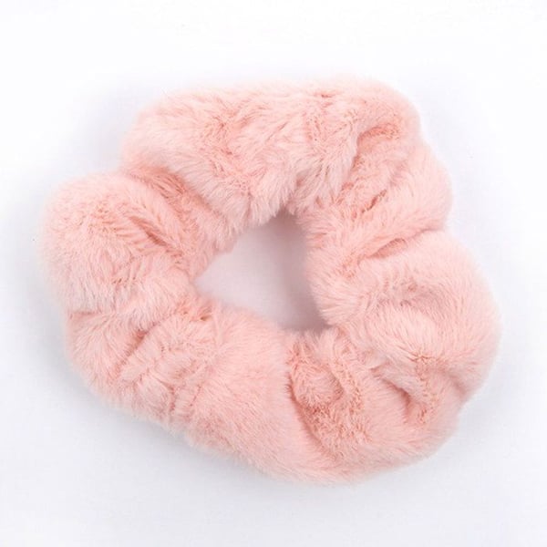 Chouchou - AVIZAR - Minky Fluffy - Rosa - Mjuk - Håraccessoar