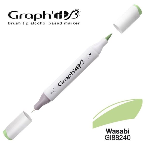 Graph'It - Manga-markör med alkohol Graph'it Brush 8240 Wasabi