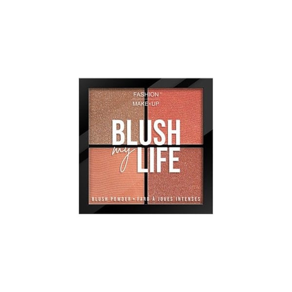 Blush - MODE MAKEUP - Blush my life N°03 Rich - Flerfärgad - Puder - Diskret glittrande effekt