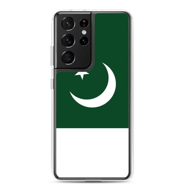 Mobilskal – Pakistan Flagga – Kompatibel med Samsung Galaxy S23 Ultra – Mjuk Fodral – Motståndskraftig och Stötsäker – Pixelforma